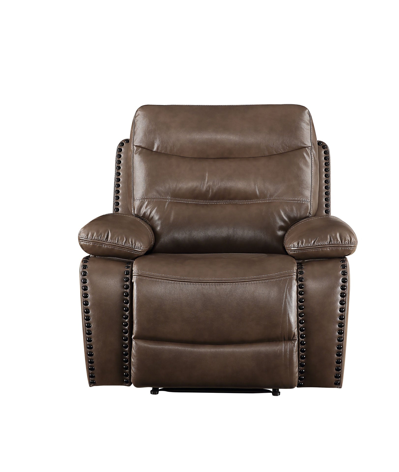 Aashi Brown Leather-GEL Match Recliner Chair
