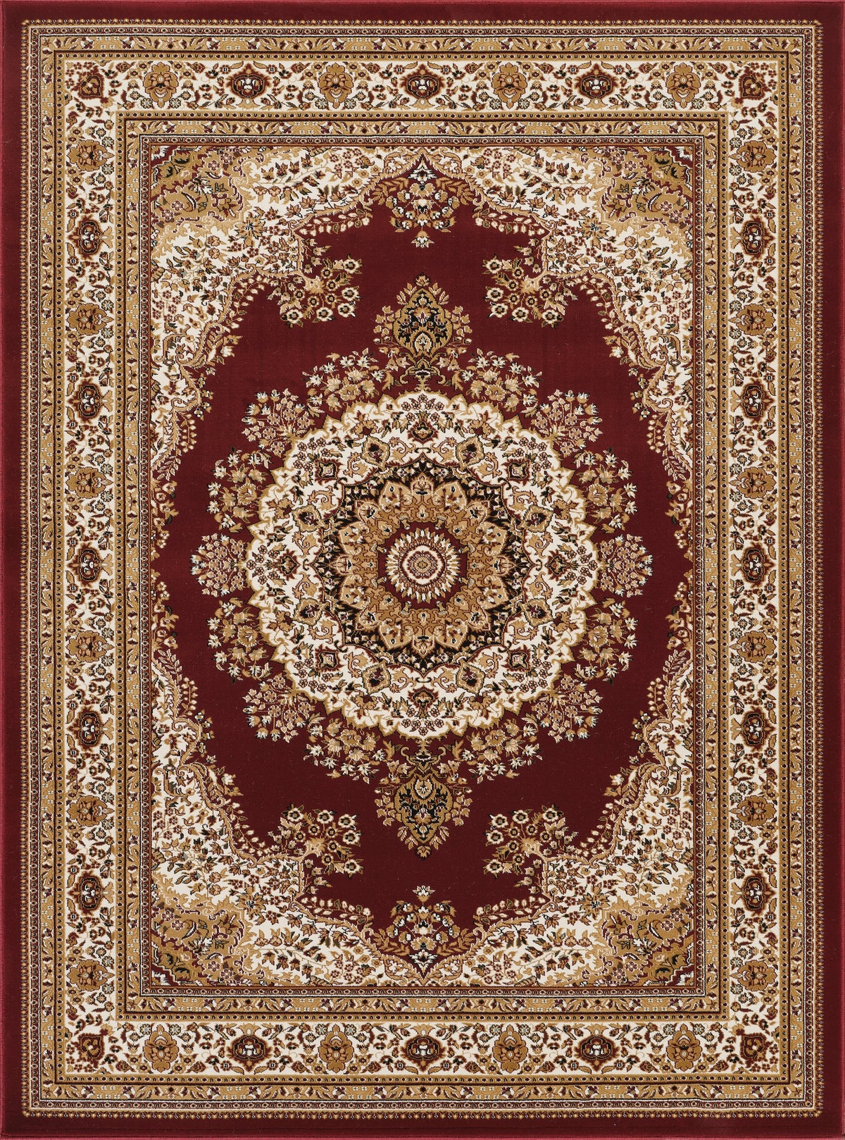 Manchester GC_HER5007 Red 9 ft. 2 in. x 12 ft. 6 in. Area Rug