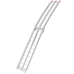 7.5FT Aluminum Loading Ramps, 1500 Lbs Capacity  per pair, With safety straps, Motorcycle Ramp, ATV Truck Ramps, Tailgate Ramps, Four Wheeler Ramps for Trucks, Lawn Mower, UTV,  1 PAIR, SILVER Color