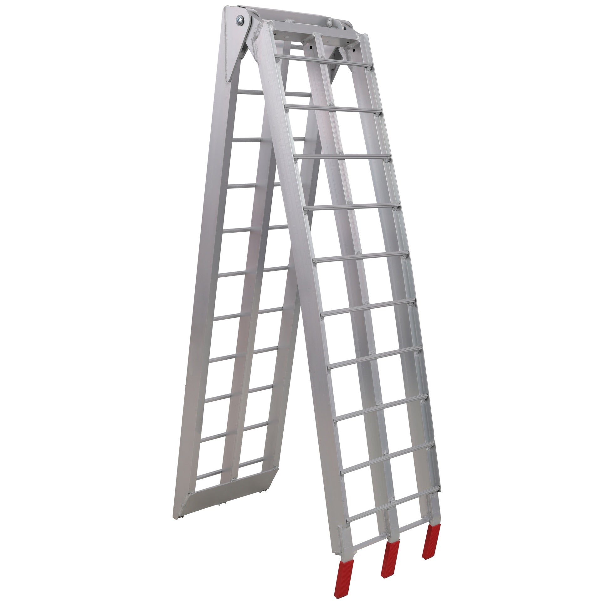 7.5FT Aluminum Loading Ramps, 1500 Lbs Capacity  per pair, With safety straps, Motorcycle Ramp, ATV Truck Ramps, Tailgate Ramps, Four Wheeler Ramps for Trucks, Lawn Mower, UTV,  1 PAIR, SILVER Color