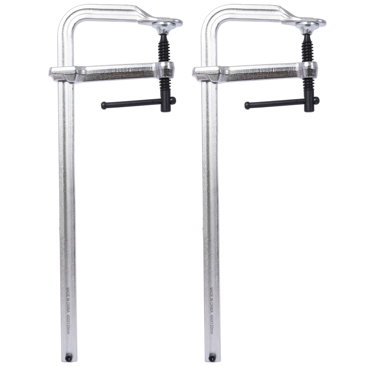 Bar Clamps Set, Drop Forged Steel Bar Clamps, Steel F Clamps for Welding, Woodworking, Metal working, DIY and Crafts,16 inch x 4-3/4 inch Throat,Pack of 2