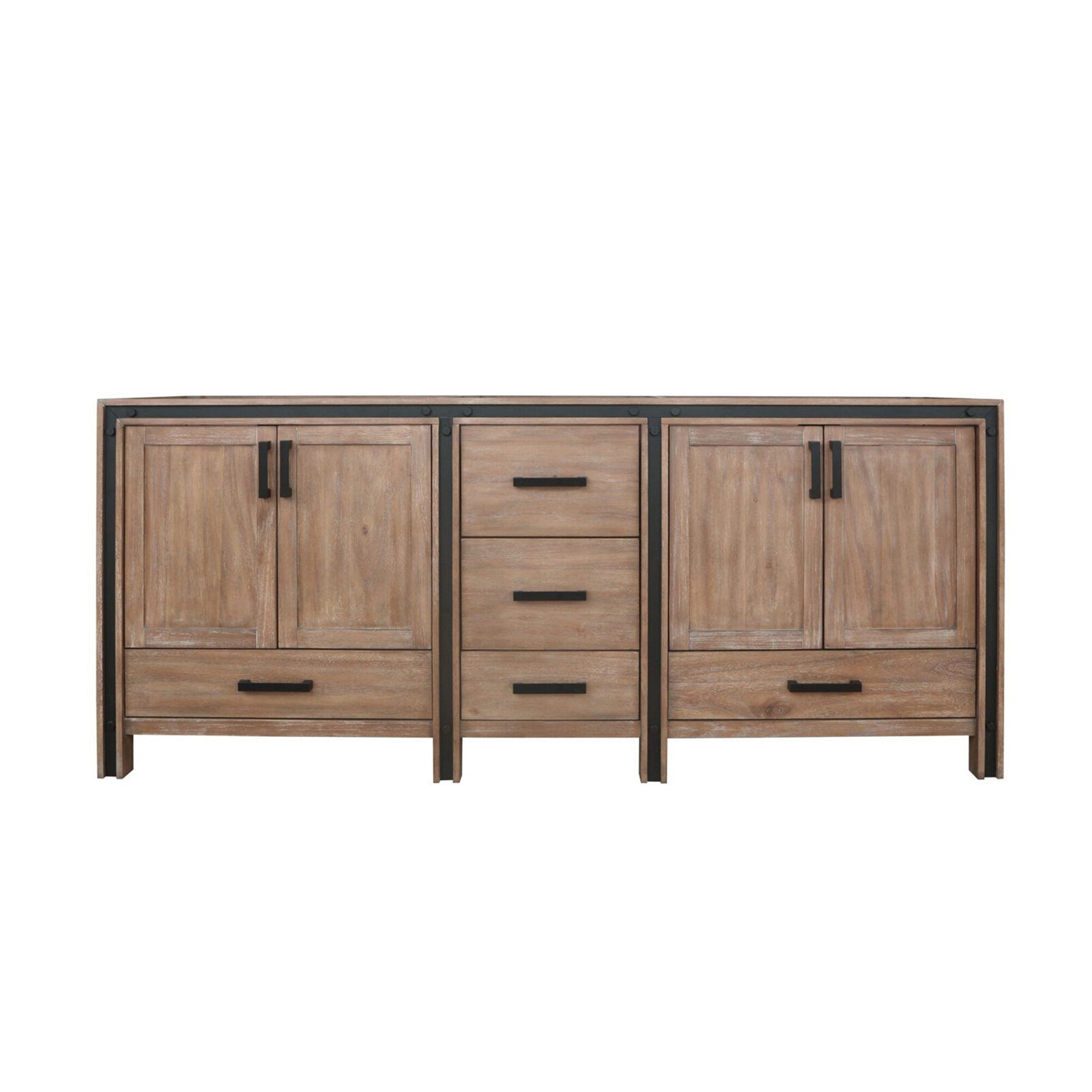 Rustic Barnwood Double Bath Vanity 80 in. W x 22 in. D
