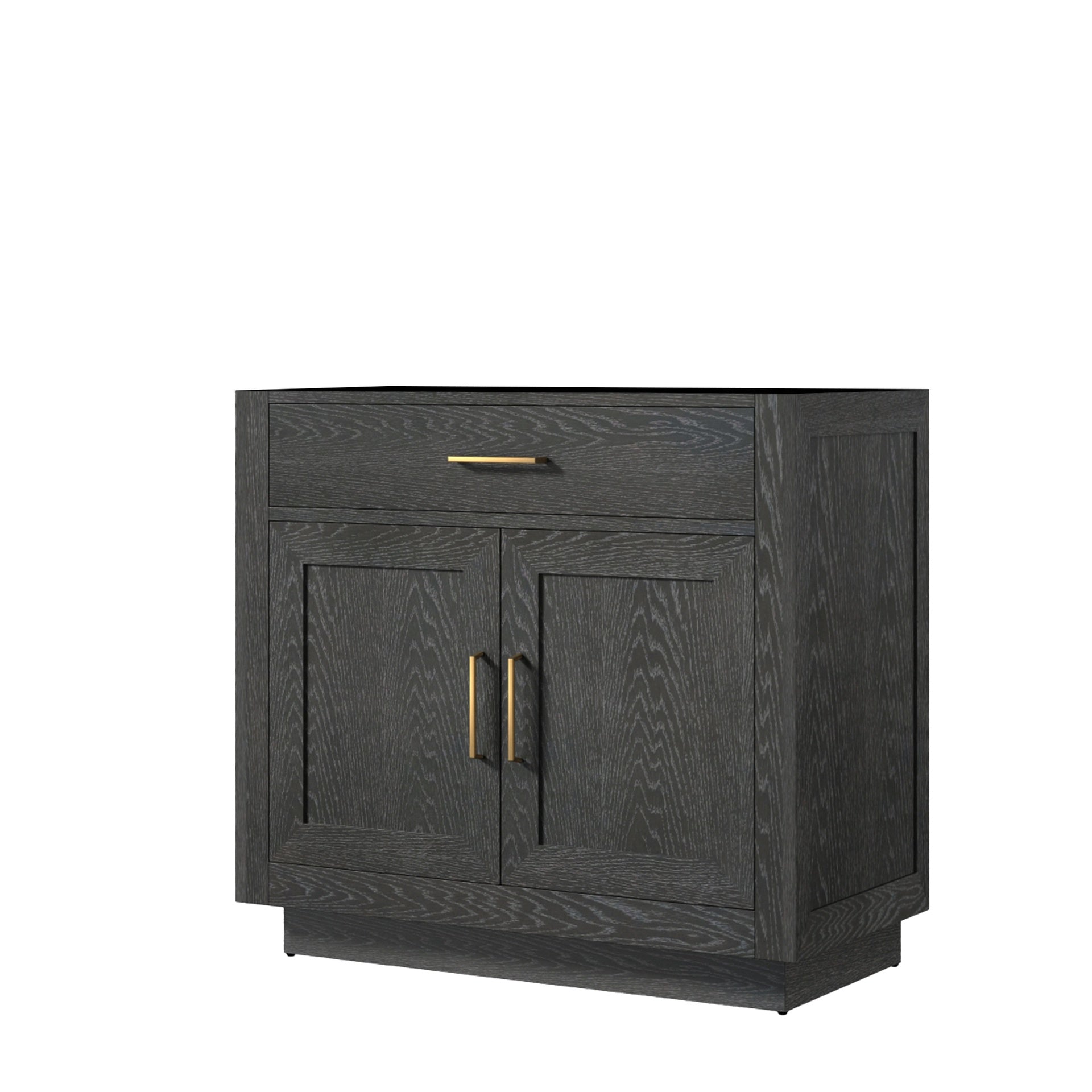 Black Oak Single Bath Vanity 36 in. W x 22 in. D