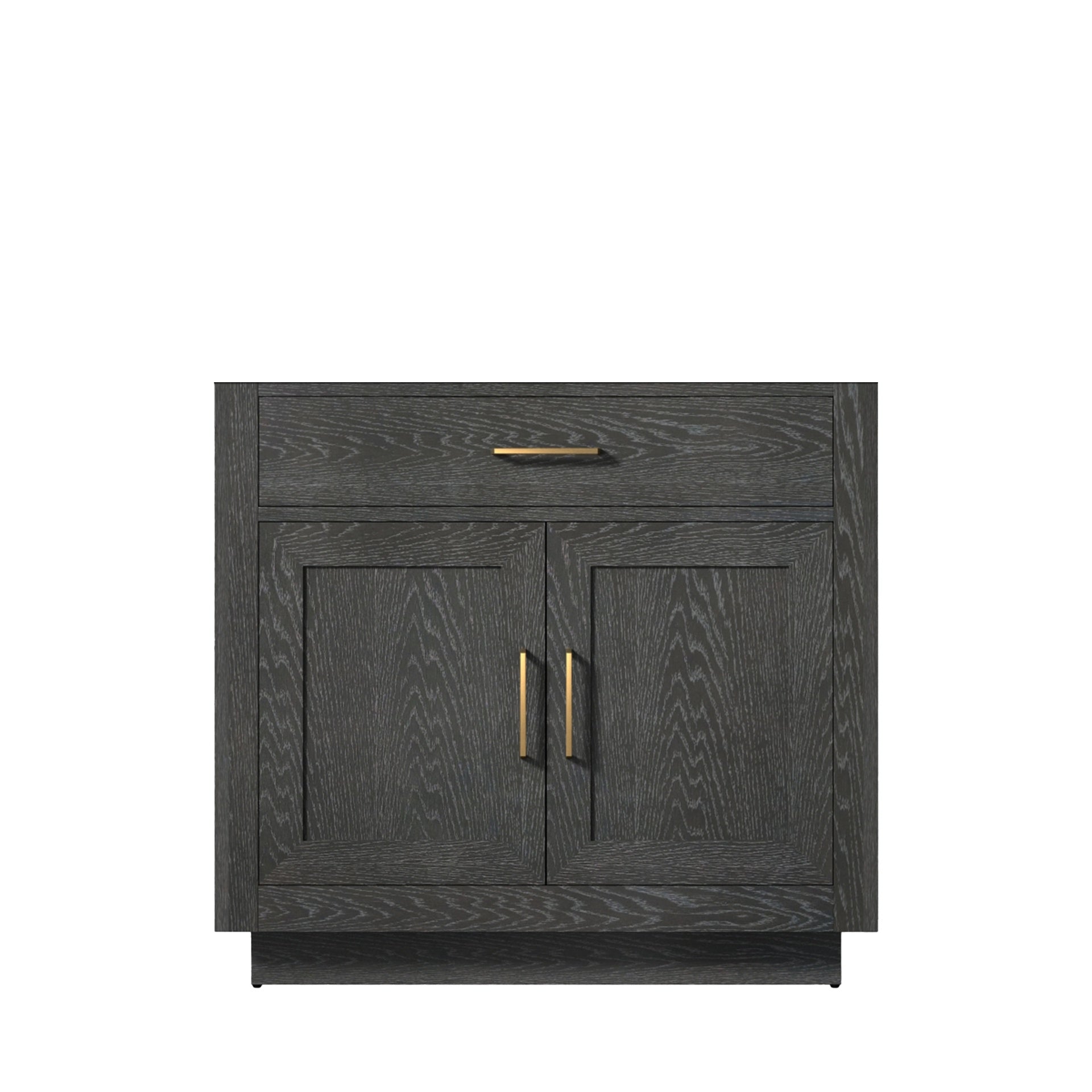 Black Oak Single Bath Vanity 36 in. W x 22 in. D