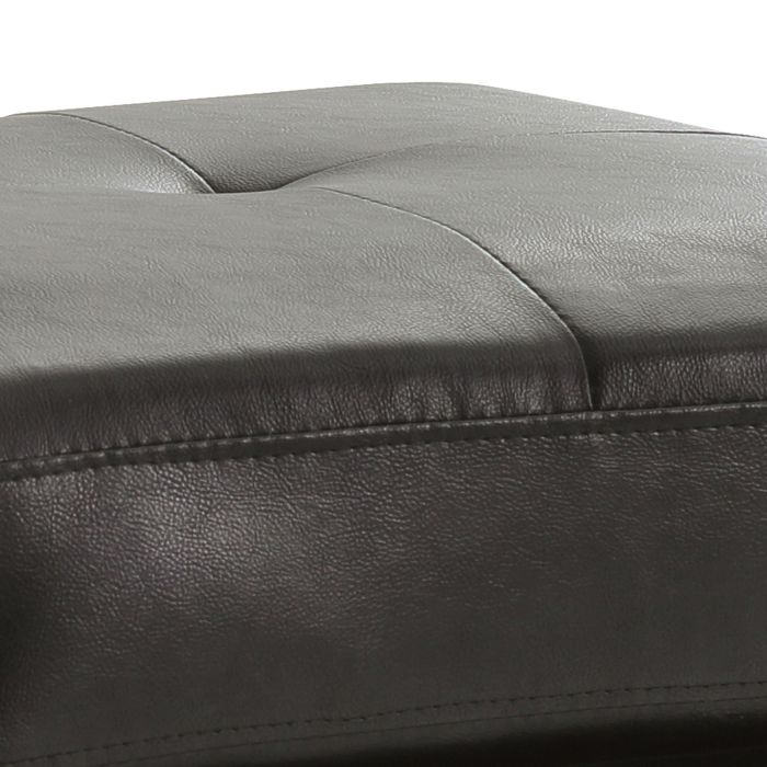 Casual Black Ottoman For Stylish Spaces