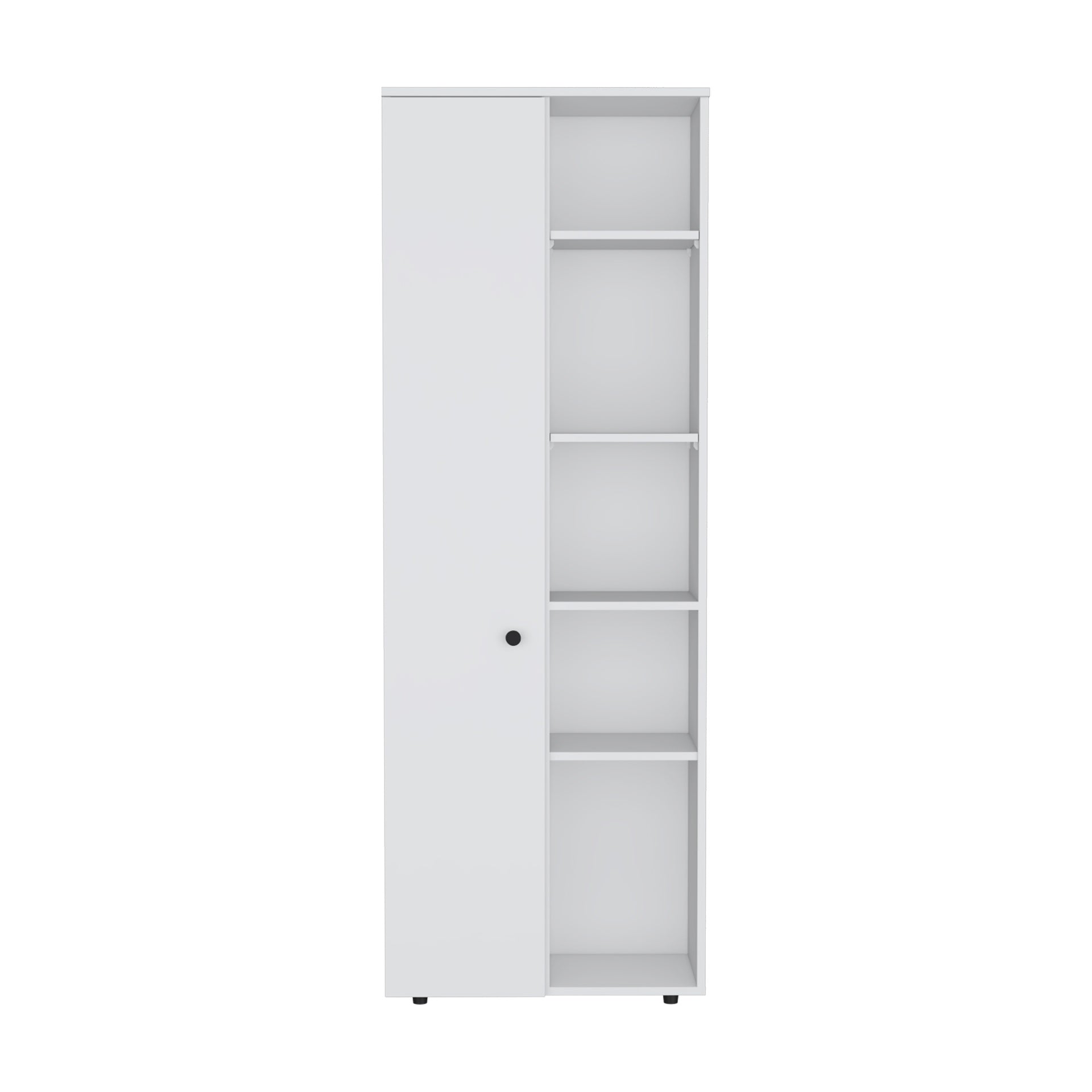 Hoyt Kitchen Pantry Storage Cabinet With and Five Interior and Exterior Shelves