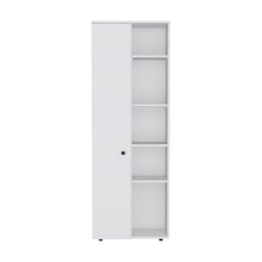 Hoyt Kitchen Pantry Storage Cabinet With and Five Interior and Exterior Shelves