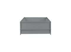 Twin Size Floor Bed with Built-in Book Rack and Door,Grey(Old Sku:W504P143311)