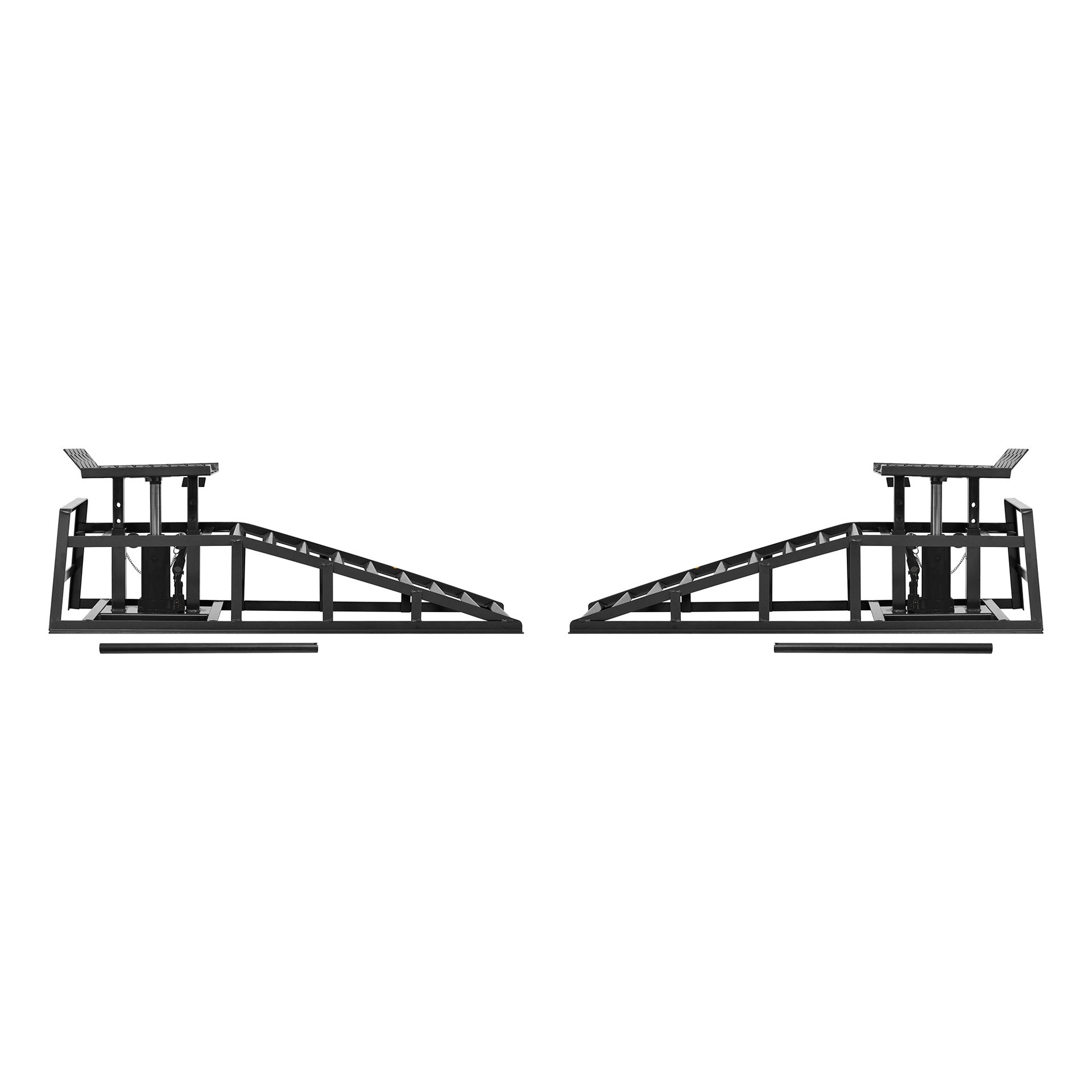 Auto Car Truck Service Ramps Lifts with Pedal, Garage Car Lift Hydraulic Ramps 5 Ton,Automotive Hydraulic Lift Repair Frame Lift(2 Pack) Black color