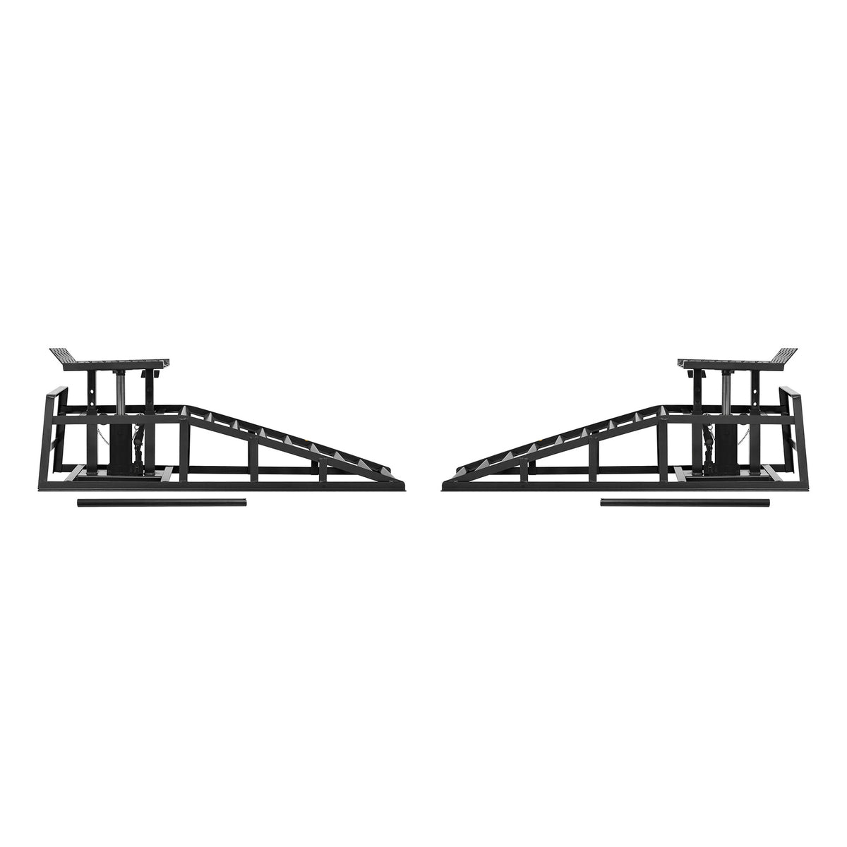 Auto Car Truck Service Ramps Lifts with Pedal, Garage Car Lift Hydraulic Ramps 5 Ton,Automotive Hydraulic Lift Repair Frame Lift(2 Pack) Black color