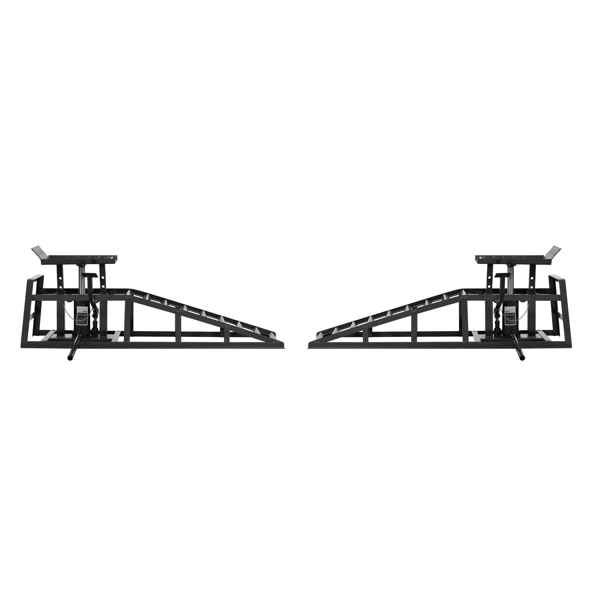 Auto Car Truck Service Ramps Lifts with Pedal, Garage Car Lift Hydraulic Ramps 5 Ton,Automotive Hydraulic Lift Repair Frame Lift(2 Pack) Black color