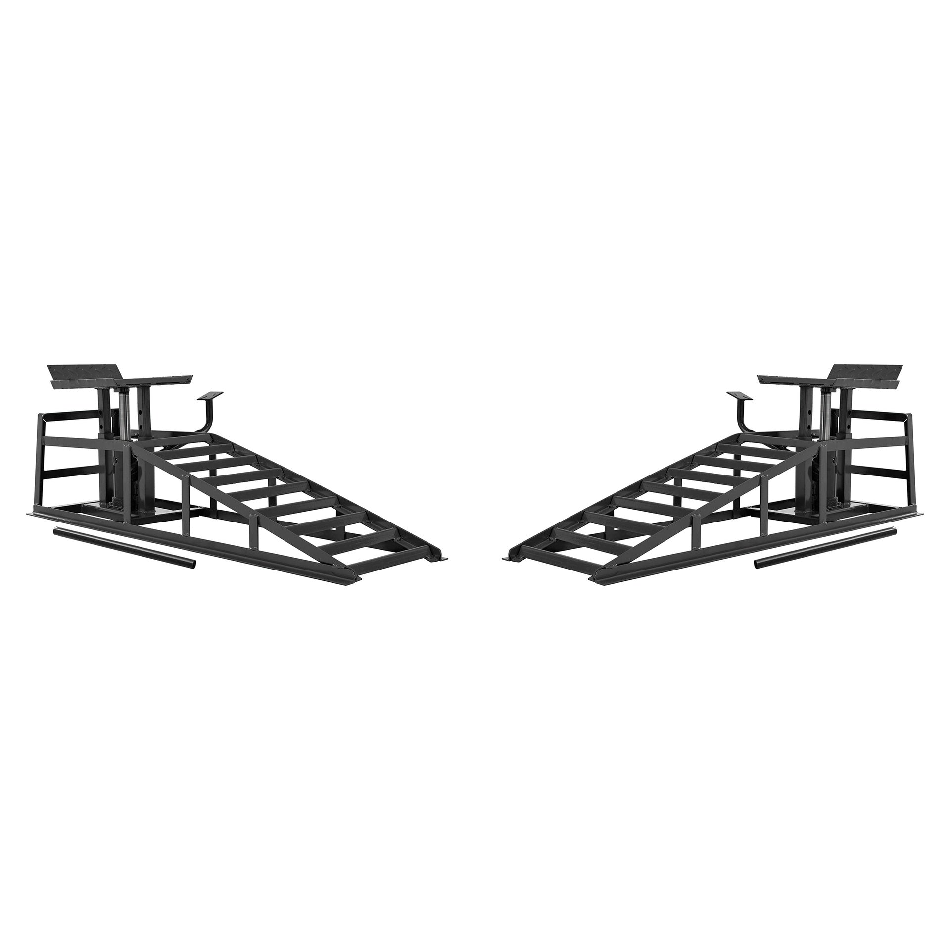 Auto Car Truck Service Ramps Lifts with Pedal, Garage Car Lift Hydraulic Ramps 5 Ton,Automotive Hydraulic Lift Repair Frame Lift(2 Pack) Black color
