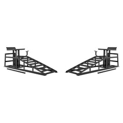 Auto Car Truck Service Ramps Lifts with Pedal, Garage Car Lift Hydraulic Ramps 5 Ton,Automotive Hydraulic Lift Repair Frame Lift(2 Pack) Black color