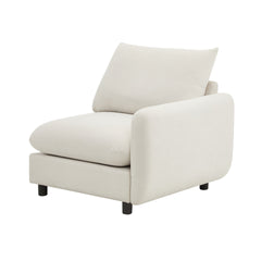 99 in. 4-Piece L Shaped Modular Free Combination Sectional Sofa Couch with Ottoman