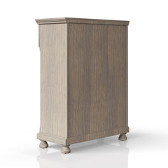 Antique Gray 5 Drawer Chest