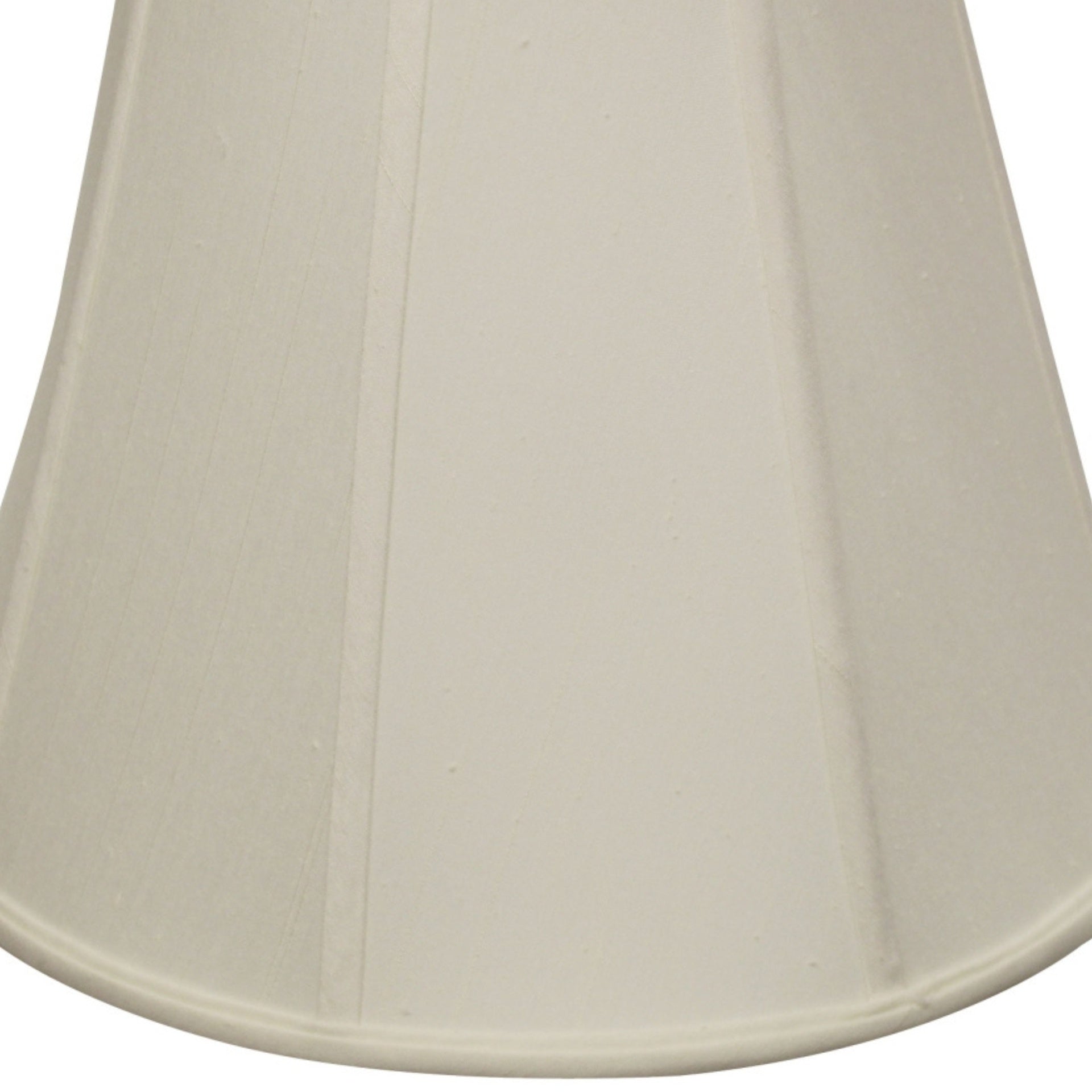 Deep Empire Softback Lampshade with Washer Fitter, White Natural Fabric Lampshade for Table Lamps, 9" Top x 18" Bottom x 13" Height