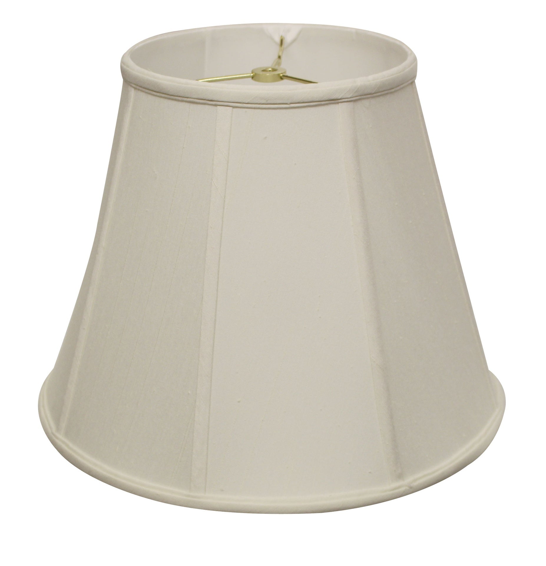 Deep Empire Softback Lampshade with Washer Fitter, White Natural Fabric Lampshade for Table Lamps, 9" Top x 18" Bottom x 13" Height