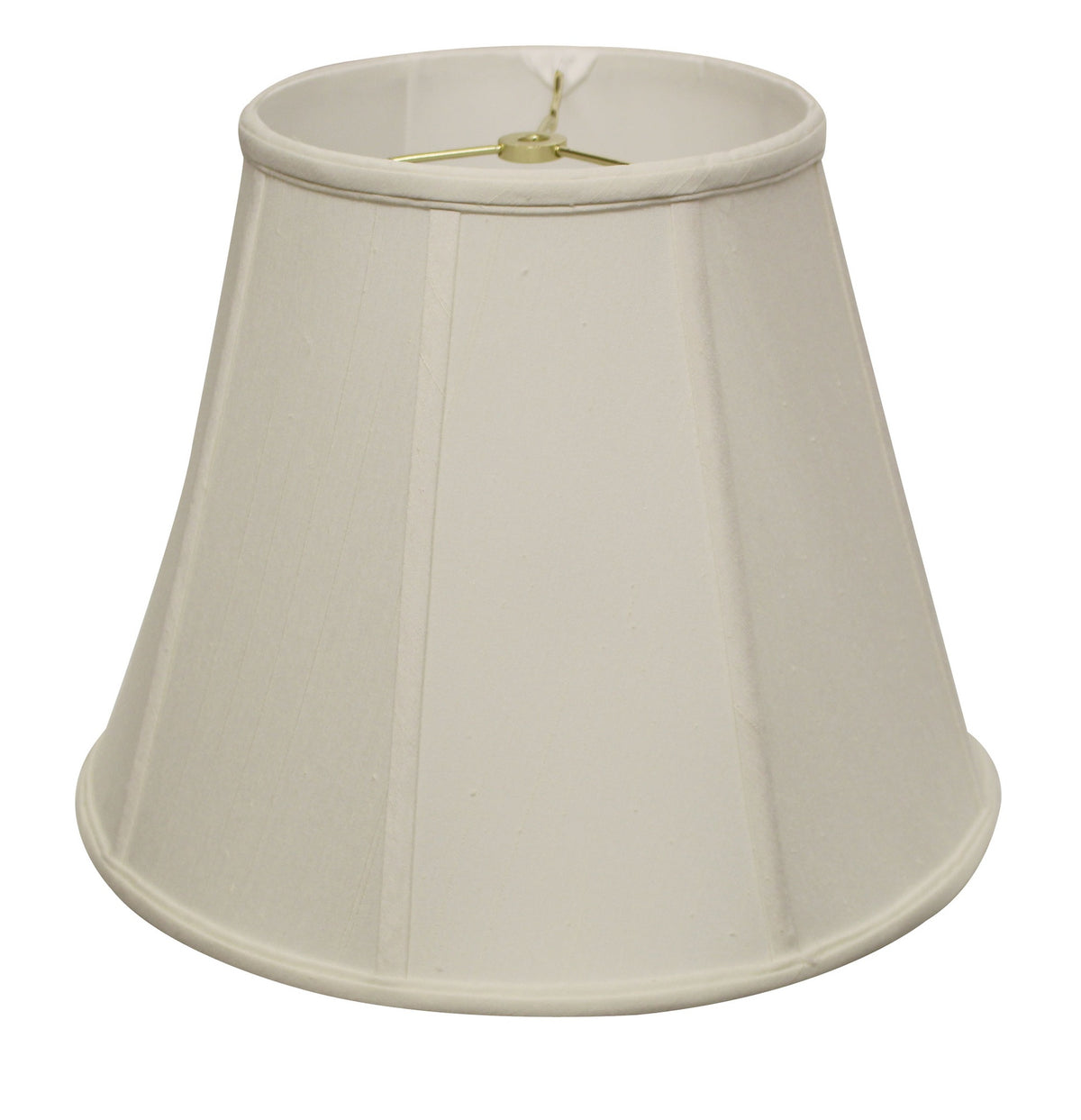Deep Empire Softback Lampshade with Washer Fitter, White Natural Fabric Lampshade for Table Lamps, 9" Top x 18" Bottom x 13" Height