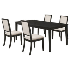 Daniela Black 5-piece Dining Set