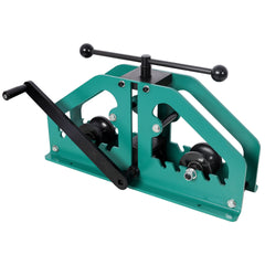 Tube Roller Bender with 6pcs Dies,Pipe Rolling Machine, Pipe Bending Tool for Square, Round Tube, Green color