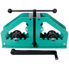 Tube Roller Bender with 6pcs Dies,Pipe Rolling Machine, Pipe Bending Tool for Square, Round Tube, Green color