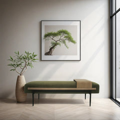 1 PCS See below Cocktail Ottoman with slide tray Green