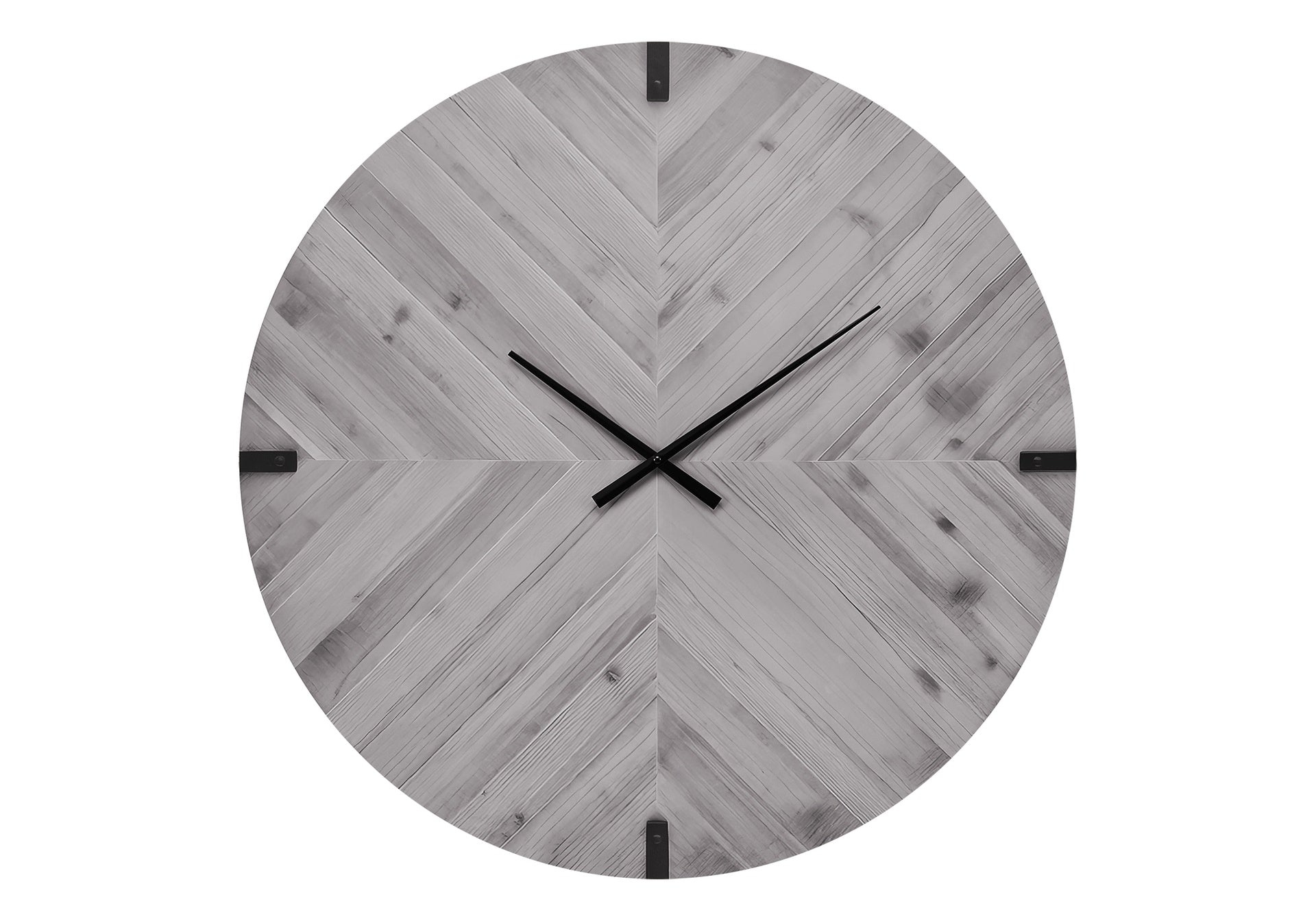 Clocks, 30" Round, Large Oversized, Wall Clock, Grey, Contemporary, Modern
