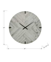 Clocks, 30" Round, Large Oversized, Wall Clock, Grey, Contemporary, Modern