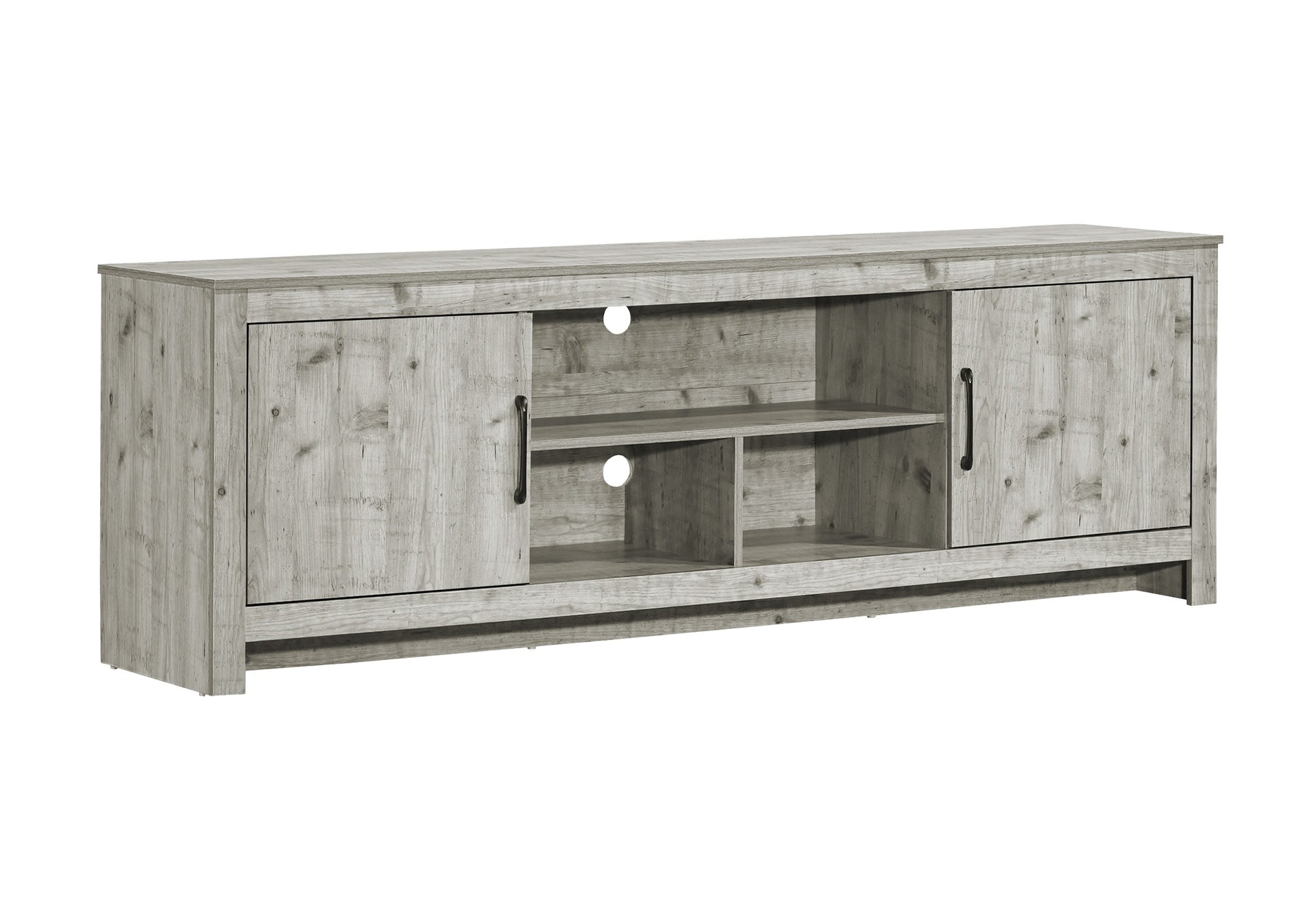 Tv Stand, 72 Inch, Console, Media Entertainment Center, Storage Cabinet, Living Room, Bedroom, Rustic Grey Laminate, Transitional