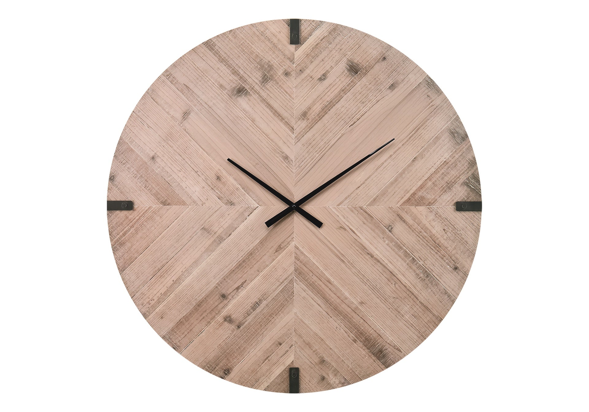 Clocks, 30" Round, Large Oversized, Wall Clock, Brown, Contemporary, Modern