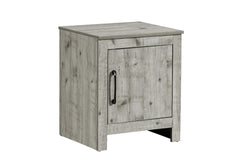 Accent Table, 22" H, End, Side Table, Storage, Side, Nightstand, Living Room, Bedroom, Rustique Grey Laminate, Transitional
