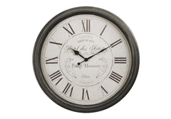 Clocks, 30" Round, Large Oversized, Wall Clock, Brown, Transitional