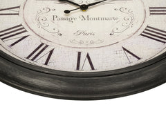 Clocks, 30" Round, Large Oversized, Wall Clock, Brown, Transitional