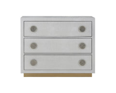 Anpu Silver Faux Crocodile Skin Finish Console Cabinet