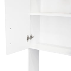 Perry Microwave Pantry, White
