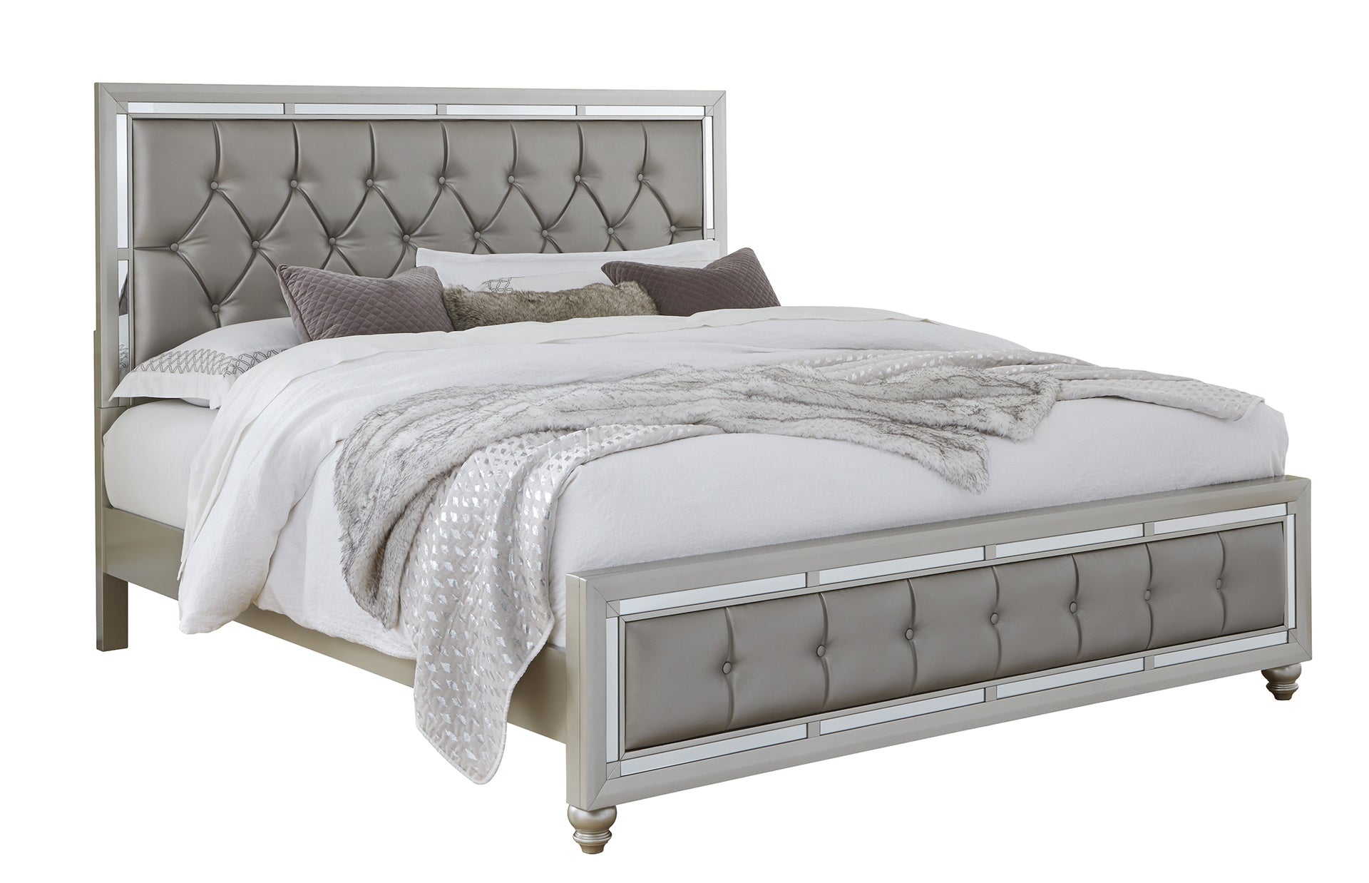 CHLOE GEMSTONE SILVER KING BED