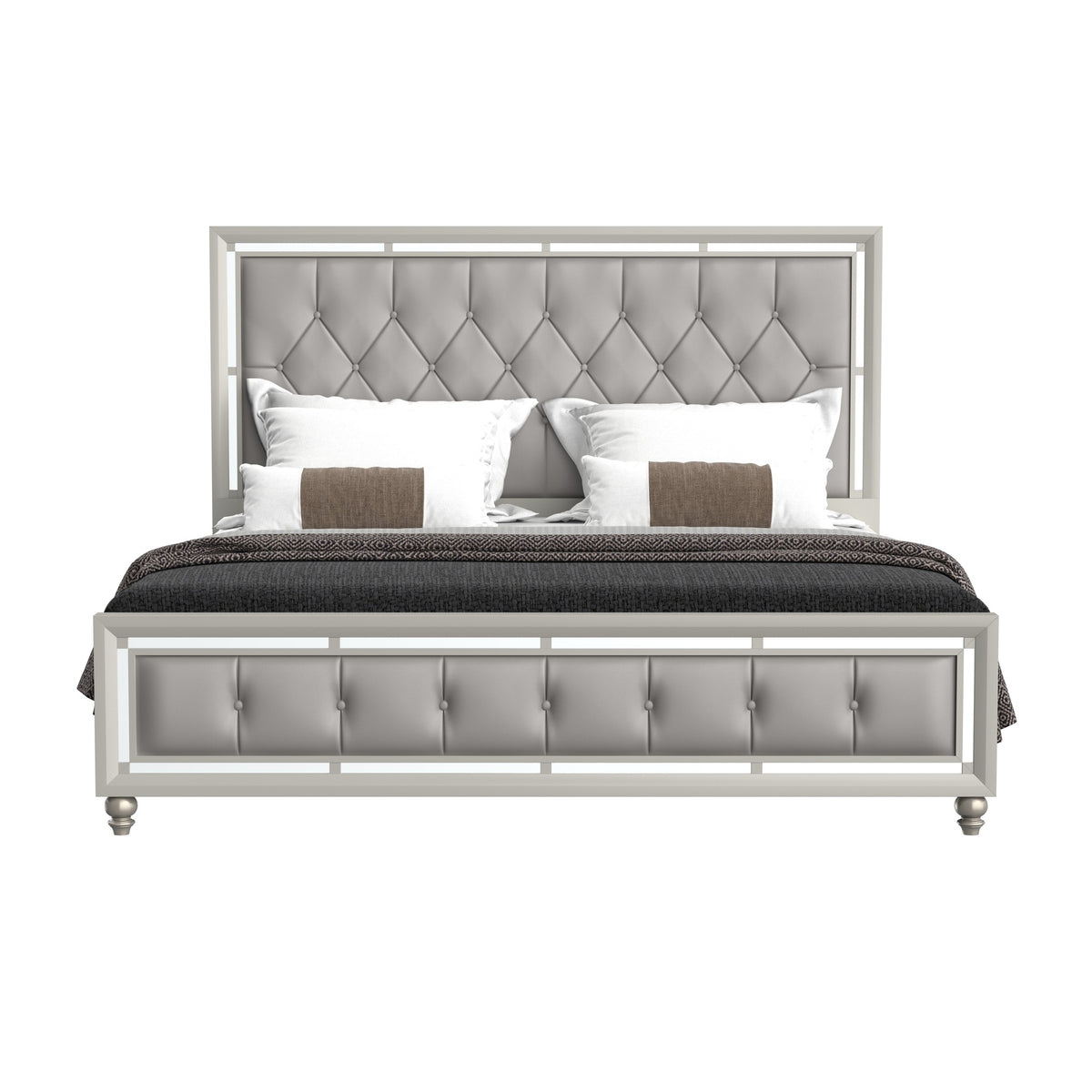 CHLOE GEMSTONE SILVER KING BED