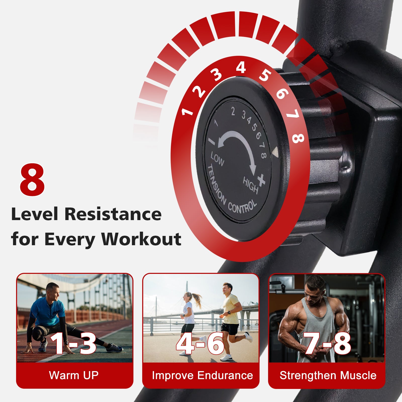 X Bike Foldable Stationary Bike, Folding Upright Exercise Bike for Home