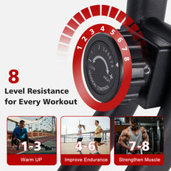 X Bike Foldable Stationary Bike, Folding Upright Exercise Bike for Home
