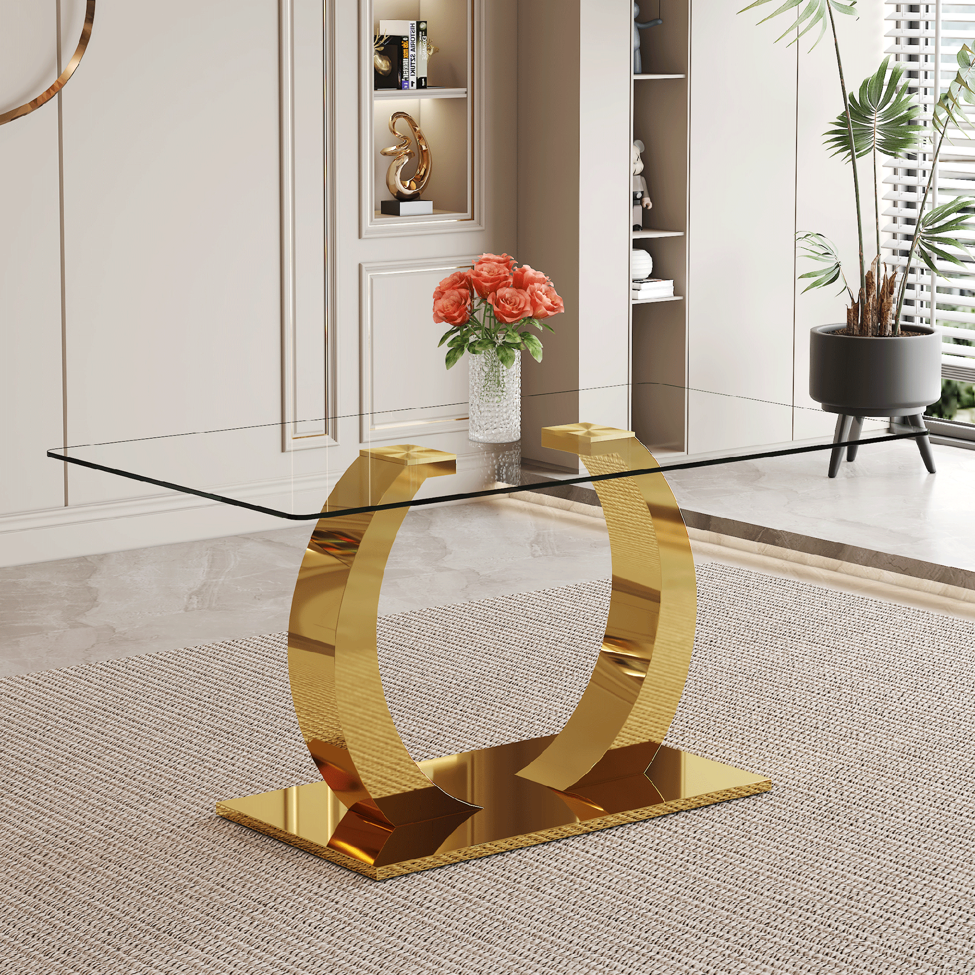ONLY TABLE LEG.2DT-O-16090-GL Stainless steel golden table legs