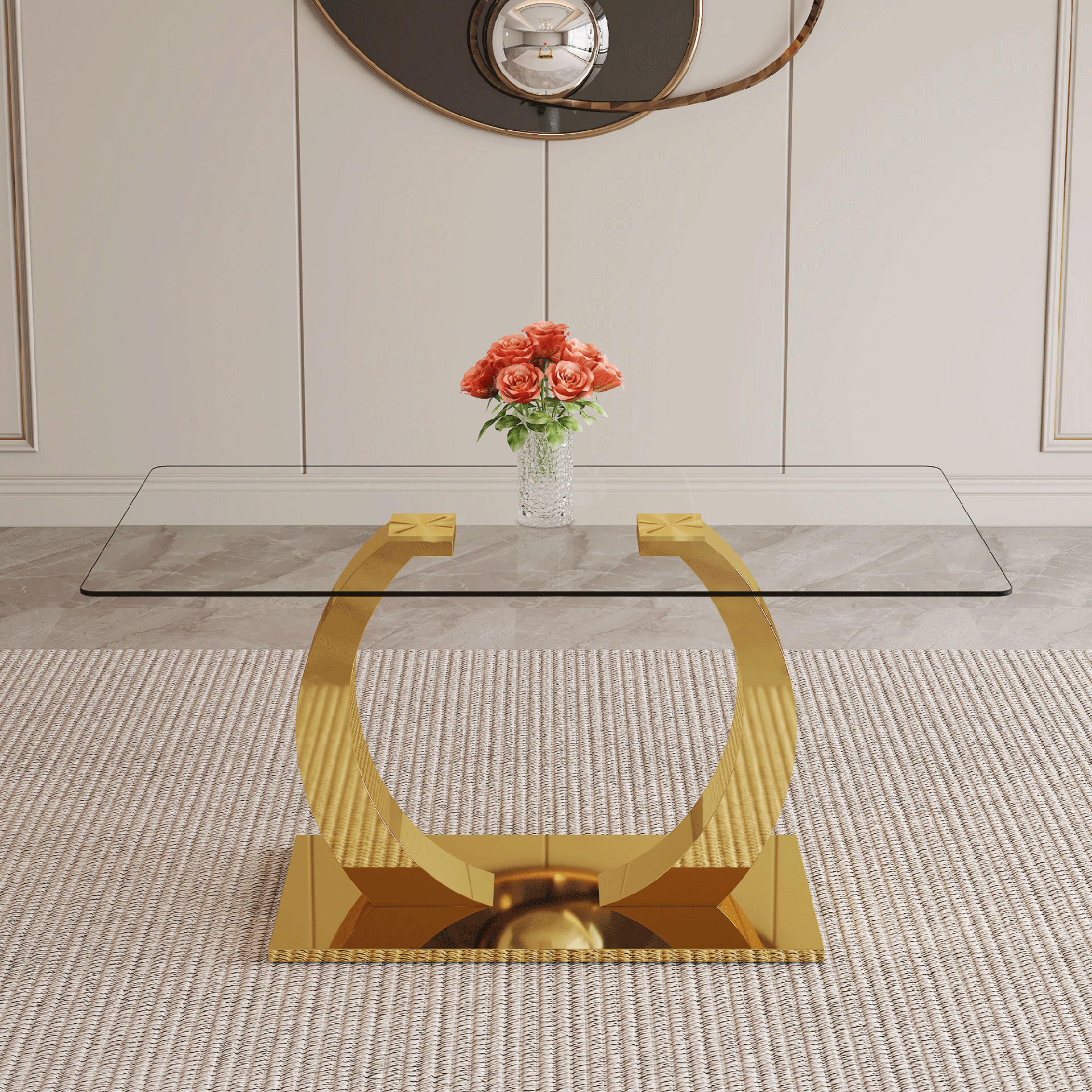 ONLY TABLE LEG.2DT-O-16090-GL Stainless steel golden table legs
