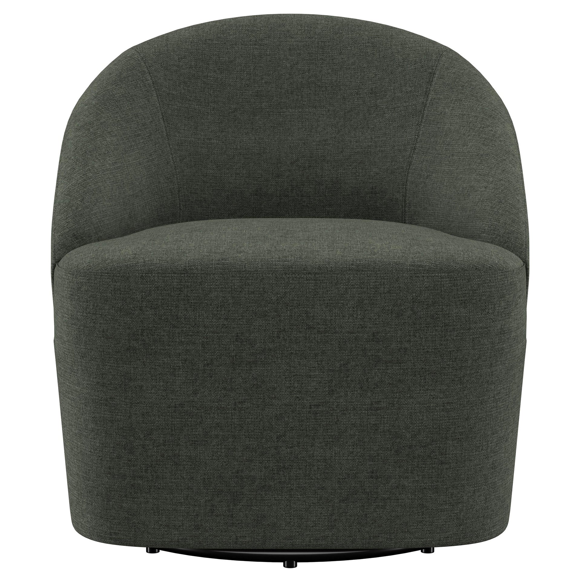 Denali Hunter Green Upholstered Accent Swivel Chair