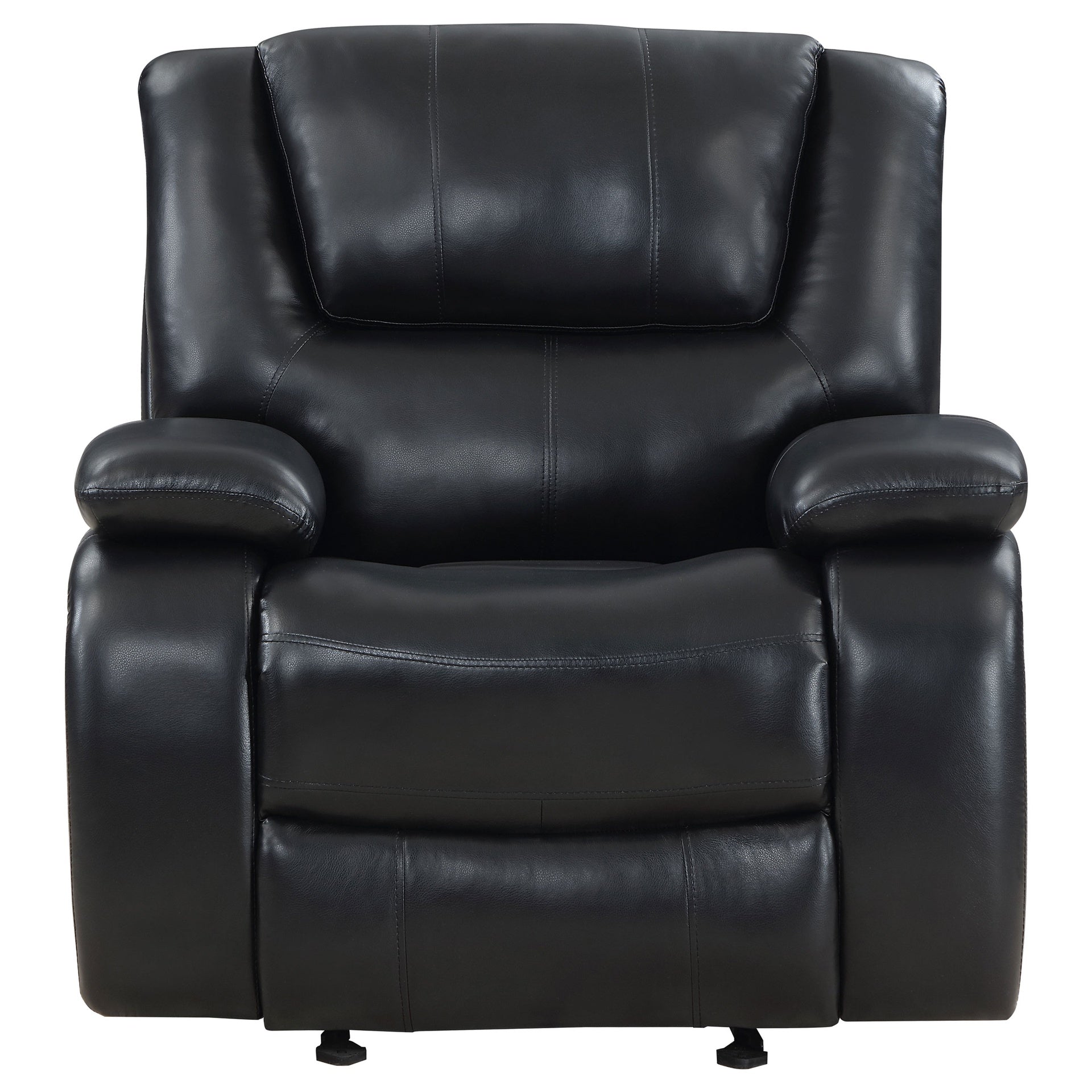 Elodie Black Upholstered Glider Recliner Chair