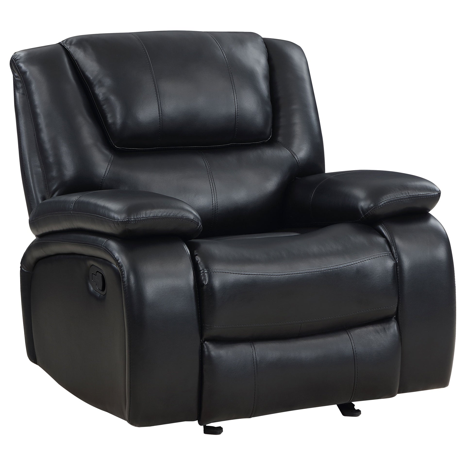 Elodie Black Upholstered Glider Recliner Chair