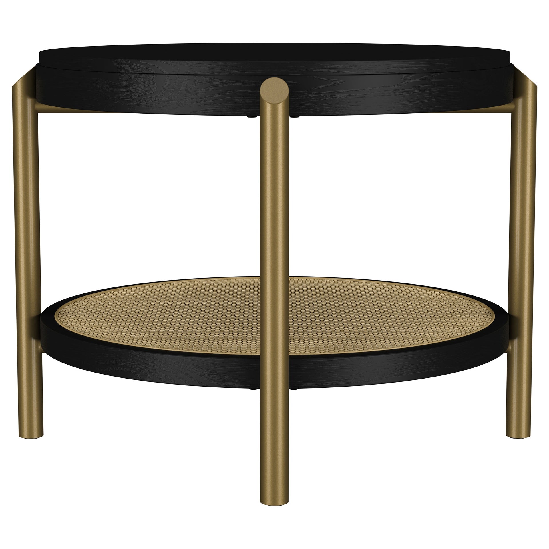 Benson Black Round End Table