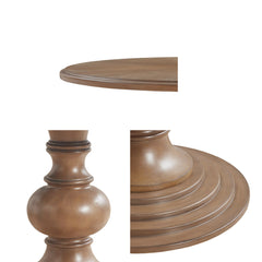 46" Round Pedestal Dining Table Reclaimed Walnut 46" Dia.