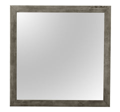 Chic Transitional Gray Wall Mirror
