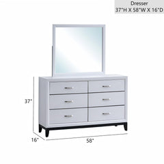 Glasgow G04390-D Dresser(Mirror Not Included) , White