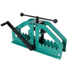 Tube Roller Bender,Manual Pipe Bending Machine,Pipe Rolling Machine, Pipe Bending Tool for Round or Square Tube, Not Include Dies, Green Color