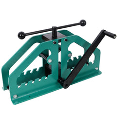 Tube Roller Bender,Manual Pipe Bending Machine,Pipe Rolling Machine, Pipe Bending Tool for Round or Square Tube, Not Include Dies, Green Color